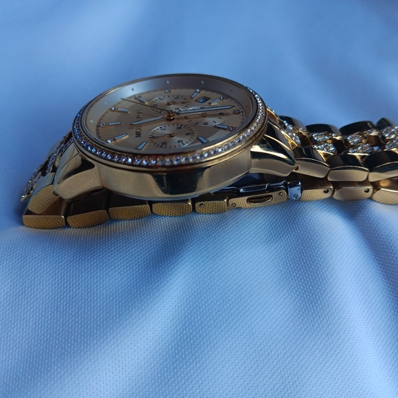 Michael Kors Ritz Gold Bracelet 41mm Watch - Picture 5 of 8